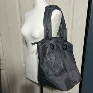 Bath & Body Works Gray Puffy Tote Bag